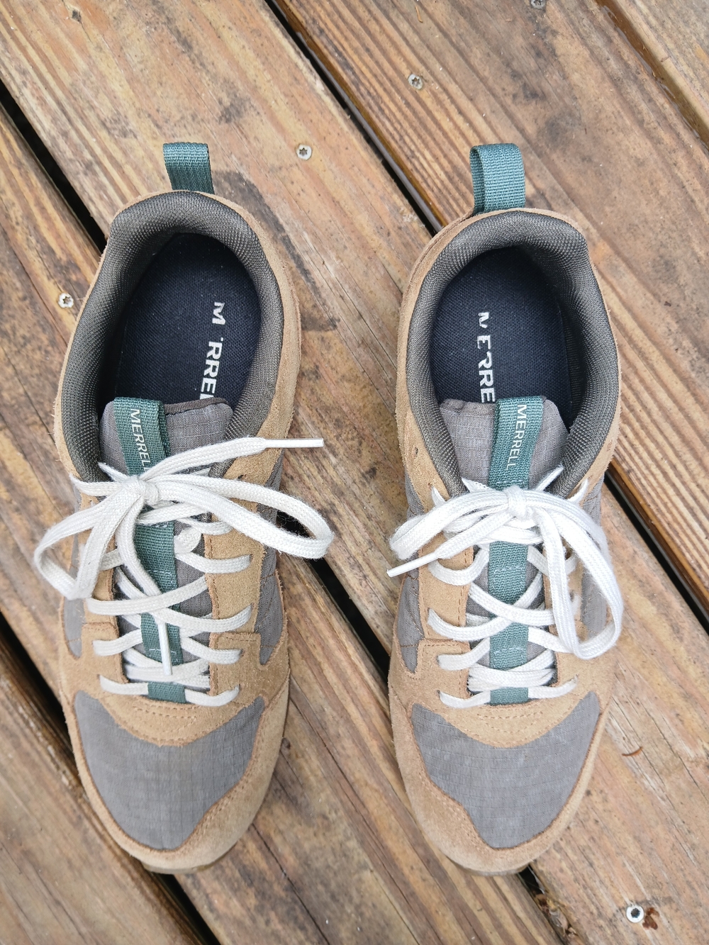 Merrell Men's Alpine Suede Sneaker in Tan Size 8 - Picture 3 of 10